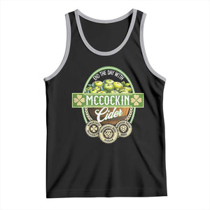 Mccockin Cider Tank Top Funny St Patrick's Day TS02 Black Athletic Heather Print Your Wear