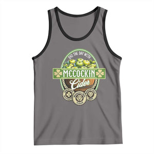 Mccockin Cider Tank Top Funny St Patrick's Day TS02 Deep Heather Black Print Your Wear