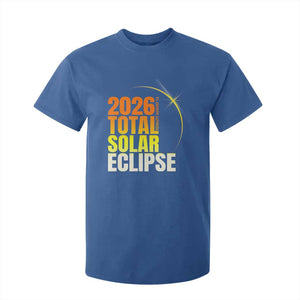 2026 Total Solar Eclipse August 12 T Shirt For Kid Totality Modern Space Graphic TS02 Royal Blue Print Your Wear