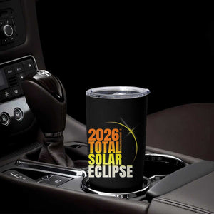 2026 Total Solar Eclipse August 12 Tumbler Cup Totality Modern Space Graphic TS02 Print Your Wear