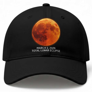 Blood Moon Total Lunar Eclipse March 3 2026 Baseball Cap Blood Moon Astronomy Souvenir Graphic TS02 Print Your Wear
