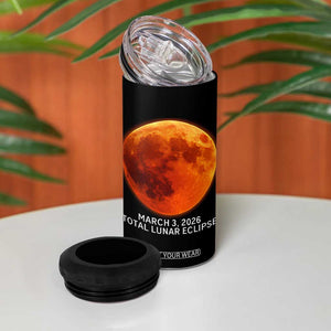 Blood Moon Total Lunar Eclipse March 3 2026 4 in 1 Can Cooler Tumbler Blood Moon Astronomy Souvenir Graphic TS02 Print Your Wear