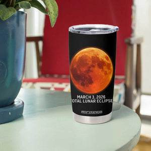 Blood Moon Total Lunar Eclipse March 3 2026 Tumbler Cup Blood Moon Astronomy Souvenir Graphic TS02 Print Your Wear