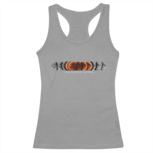 Total Eclipse of the Moon Phases Racerback Tank Top Blood Moon Space Astronomy Celestial Graphic TS02 Sport Gray Print Your Wear