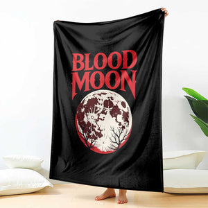 Retro Blood Moon Graphic Throw Blanket Mystic Celestial Gothic Astronomy Art TS02 Print Your Wear