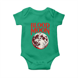 Retro Blood Moon Graphic Baby Onesie Mystic Celestial Gothic Astronomy Art TS02 Irish Green Print Your Wear