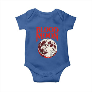 Retro Blood Moon Graphic Baby Onesie Mystic Celestial Gothic Astronomy Art TS02 Royal Blue Print Your Wear