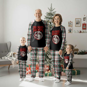 Retro Blood Moon Graphic Plaid Pajama Set Mystic Celestial Gothic Astronomy Art TS02 Christmas Plaid Print Your Wear