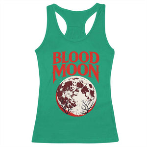Retro Blood Moon Graphic Racerback Tank Top Mystic Celestial Gothic Astronomy Art TS02 Irish Green Print Your Wear