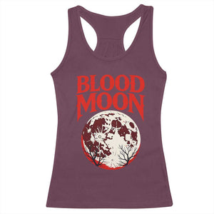 Retro Blood Moon Graphic Racerback Tank Top Mystic Celestial Gothic Astronomy Art TS02 Maroon Print Your Wear