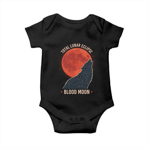 Total Lunar Eclipse March 3 2026 Baby Onesie Constellation Wolf Souvenir Graphic TS02 Black Print Your Wear