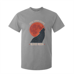 Total Lunar Eclipse March 3 2026 T Shirt For Kid Constellation Wolf Souvenir Graphic TS02 Sport Gray Print Your Wear