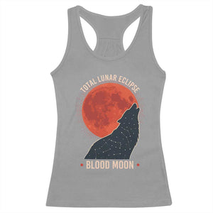 Total Lunar Eclipse March 3 2026 Racerback Tank Top Constellation Wolf Souvenir Graphic TS02 Sport Gray Print Your Wear