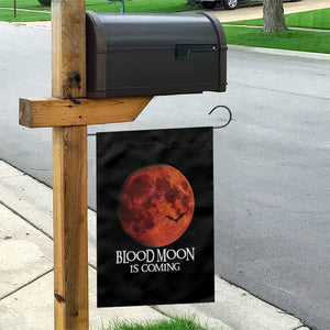 Blood Moon Is Coming Spooky Halloween Garden Flag Flying Bats Gothic Dark Horror Graphic TS02 Print Your Wear