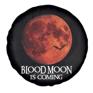 Blood Moon Is Coming Spooky Halloween Spare Tire Cover Flying Bats Gothic Dark Horror Graphic TS02 Print Your Wear