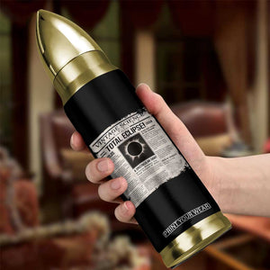 Retro Vintage Science Magazine Total Solar Eclipse 2024 Bullet Tumbler Historic Totality Astronomy Geek Memorabilia TS02 Print Your Wear