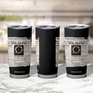 Retro Vintage Science Magazine Total Solar Eclipse 2024 Tumbler Cup Historic Totality Astronomy Geek Memorabilia TS02 Print Your Wear