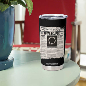 Retro Vintage Science Magazine Total Solar Eclipse 2024 Tumbler Cup Historic Totality Astronomy Geek Memorabilia TS02 Print Your Wear
