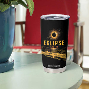 Total Solar Eclipse August 12 2026 Celestial Totality Tumbler Cup Ocean Beach View Astronomy Souvenir TS02 Print Your Wear