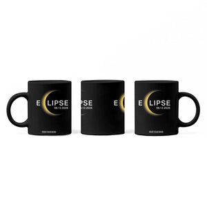 Minimalist 2026 Total Solar Eclipse Coffee Mug August 12 Totality Astronomy Souvenir TS02 Print Your Wear