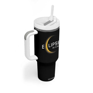 Minimalist 2026 Total Solar Eclipse Tumbler With Handle August 12 Totality Astronomy Souvenir TS02 Print Your Wear