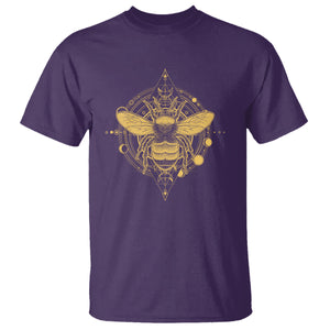 Celestial Entomology Bumblebee T Shirt Spiritual Bee Lover Geometric TS02 Purple Print Your Wear