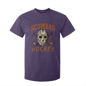Scumbag Hockey Goalie Mask Distressed Sports Graphic T Shirt For Kid TS02 Purple Print Your Wear