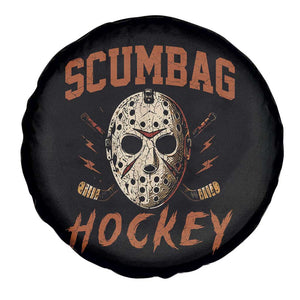 Scumbag Hockey Goalie Mask Distressed Sports Graphic Spare Tire Cover TS02 Print Your Wear