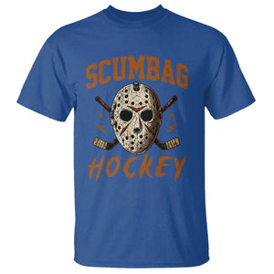 Scumbag Hockey Goalie Mask Distressed Sports Graphic T Shirt TS02 Royal Blue Print Your Wear