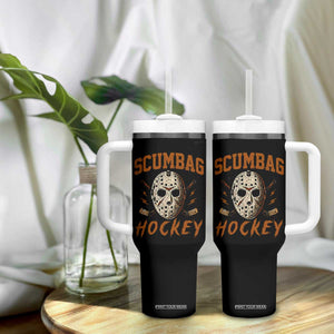 Scumbag Hockey Goalie Mask Distressed Sports Graphic Tumbler With Handle TS02 Print Your Wear