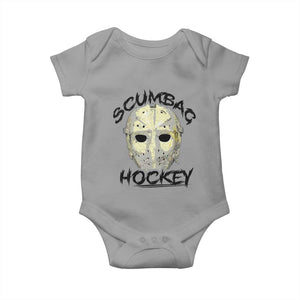 Scumbag Hockey Goalie Mask Vintage Graphic Baby Onesie TS02 Sport Gray Print Your Wear