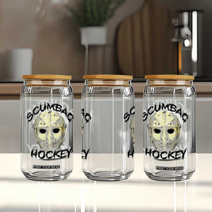 Scumbag Hockey Goalie Mask Vintage Graphic Glass Can TS02 Print Your Wear