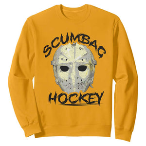 Scumbag Hockey Goalie Mask Vintage Graphic Sweatshirt TS02 Gold Print Your Wear