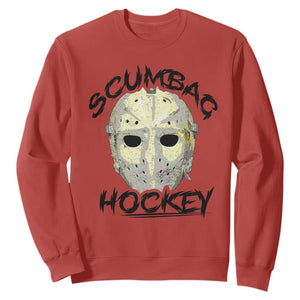 Scumbag Hockey Goalie Mask Vintage Graphic Sweatshirt TS02 Red Print Your Wear