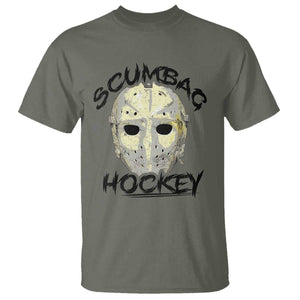 Scumbag Hockey Goalie Mask Vintage Graphic T Shirt TS02 Military Green Print Your Wear