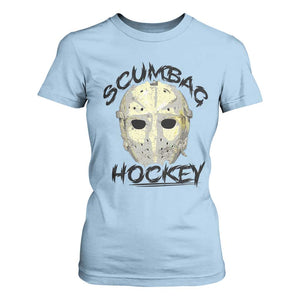 Scumbag Hockey Goalie Mask Vintage Graphic T Shirt For Women TS02 Light Blue Print Your Wear