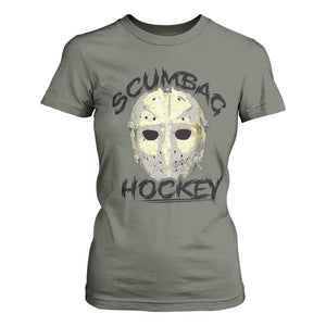 Scumbag Hockey Goalie Mask Vintage Graphic T Shirt For Women TS02 Military Green Print Your Wear