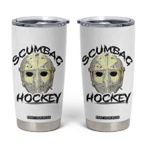 Scumbag Hockey Goalie Mask Vintage Graphic Tumbler Cup TS02 White Print Your Wear