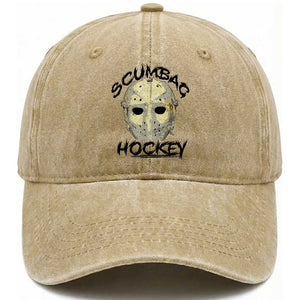 Scumbag Hockey Goalie Mask Vintage Graphic Washed Cotton Baseball Cap