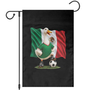 Merlin the Duck Mexico Flag Soccer Player Garden Flag Mexican Pride Football Fans