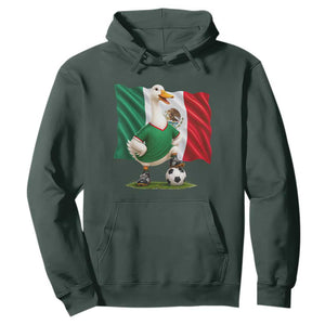 Merlin the Duck Mexico Flag Soccer Player Hoodie Mexican Pride Football Fans