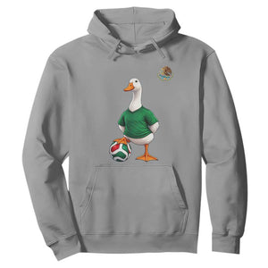 Merlin the Duck Soccer Player Mexico Fans Hoodie Mexican Sports Futbol Lovers Viral Animal in Green Jersey Graphic