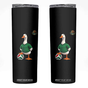 Merlin the Duck Soccer Player Mexico Fans Skinny Tumbler Mexican Sports Futbol Lovers Viral Animal in Green Jersey Graphic