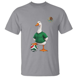Merlin the Duck Soccer Player Mexico Fans T Shirt Mexican Sports Futbol Lovers Viral Animal in Green Jersey Graphic