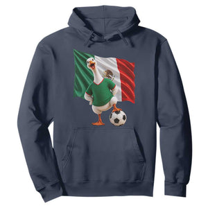 Funny Screaming Merlin the Duck Hoodie Mexico Soccer Flag Football Fans
