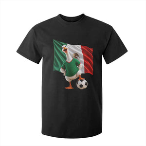 Funny Screaming Merlin the Duck T Shirt For Kid Mexico Soccer Flag Football Fans