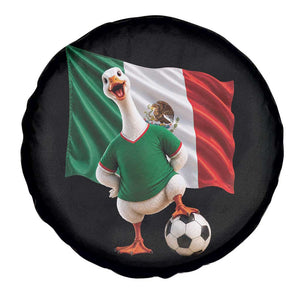 Funny Screaming Merlin the Duck Spare Tire Cover Mexico Soccer Flag Football Fans