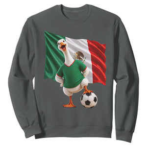 Funny Screaming Merlin the Duck Sweatshirt Mexico Soccer Flag Football Fans