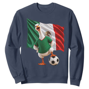 Funny Screaming Merlin the Duck Sweatshirt Mexico Soccer Flag Football Fans