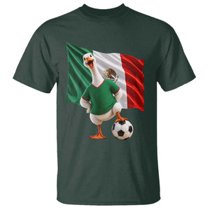 Funny Screaming Merlin the Duck T Shirt Mexico Soccer Flag Football Fans